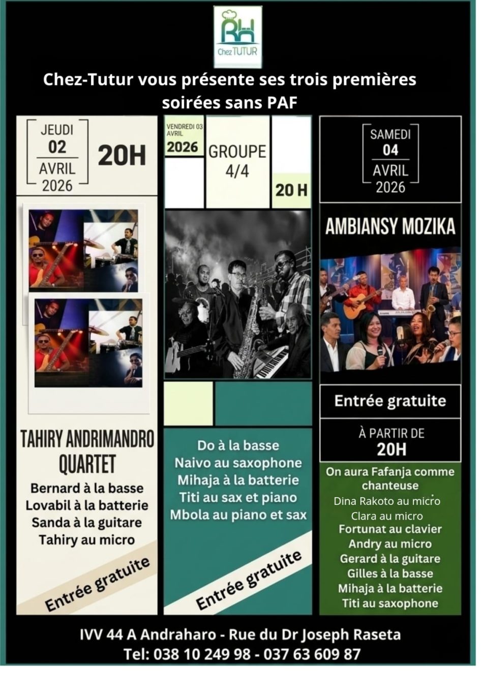 Cabaret d’ouveture – Programme complet